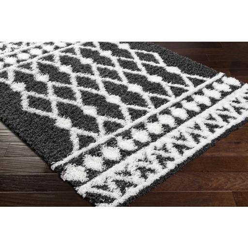 Surya Urban Shag USG-2338 Black White 7'10" x 10'2" Rug