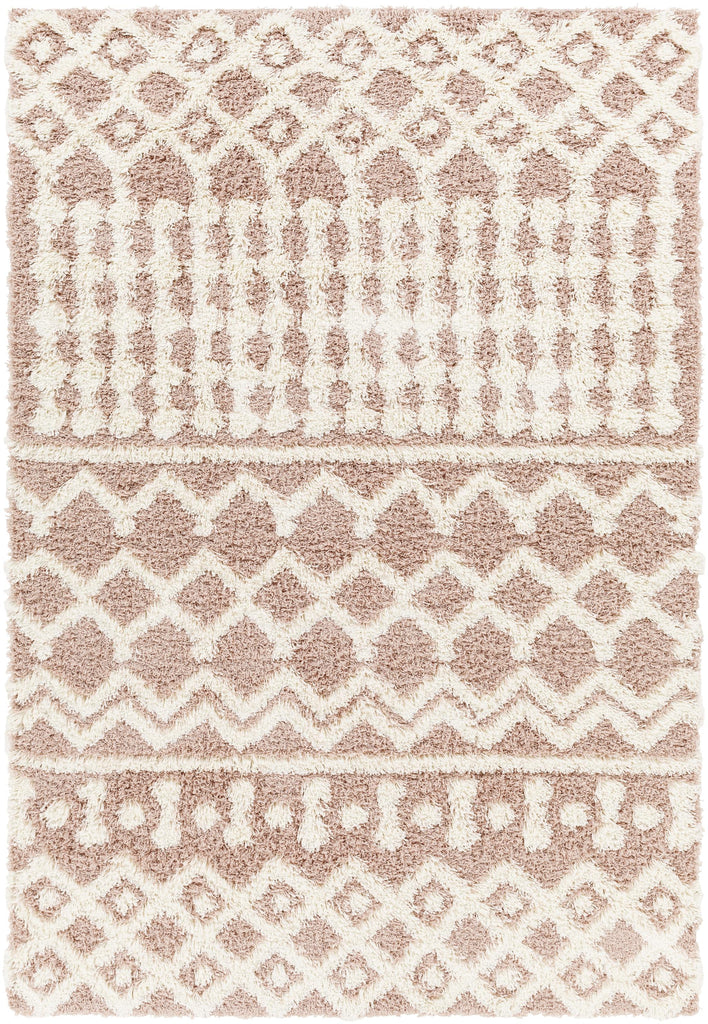 Surya Urban Shag USG-2339 Dusty Pink White 2'7" x 7'3" Rug