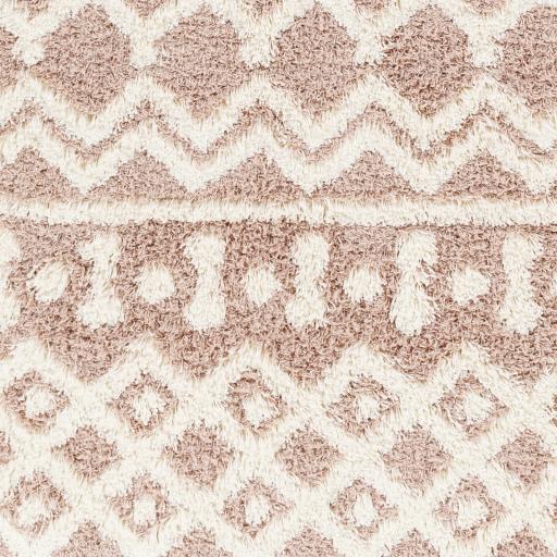 Surya Urban Shag USG-2339 Dusty Pink White 2'7" x 7'3" Rug