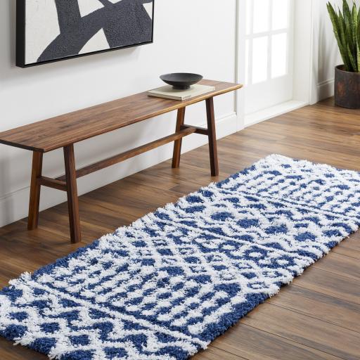 Surya Urban Shag USG-2341 Navy White 2'7" x 7'3" Rug