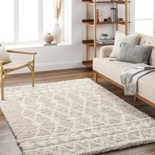 Surya Urban Shag USG-2345 Ivory Light Beige 2'7" x 7'3" Rug