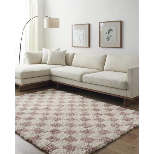 Surya Urban Shag USG-2347 Cream Dusty Pink 2'7" x 7'3" Rug