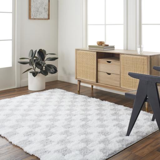 Surya Urban Shag USG-2349 Cream Light Gray 2'7" x 7'3" Rug