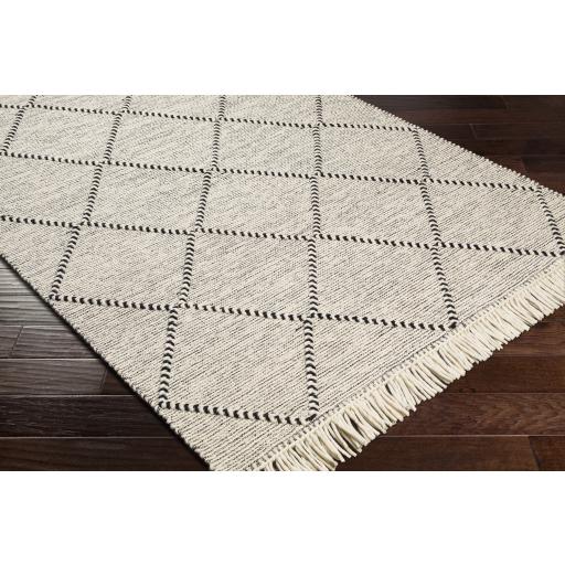 Surya Uttar UTT-2302 Black Cream 2' x 3' Rug