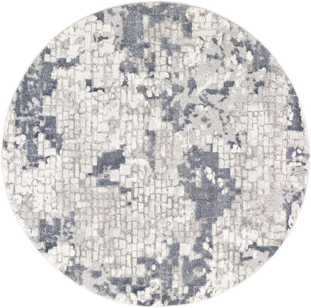 Surya Venice VNE-2300 Denim Ivory 7'10" Round Rug