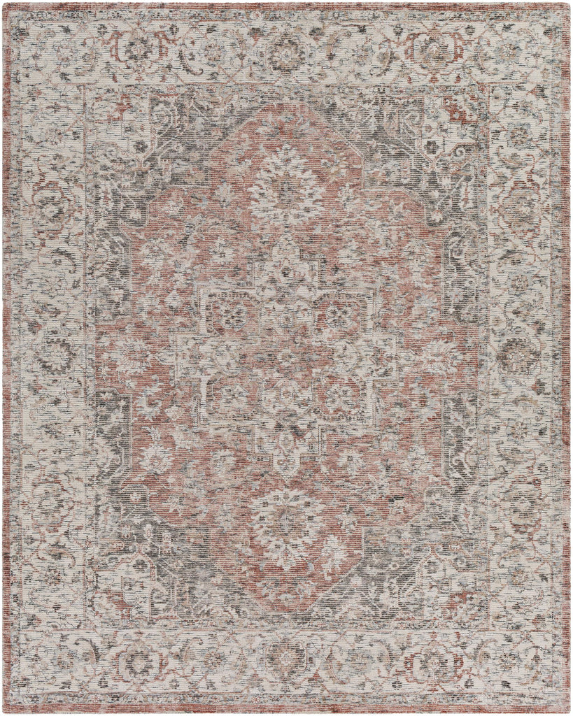 Surya Wilson WSN-2304 Brick Red Charcoal 2' x 3' Rug