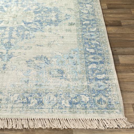 Surya Zainab ZAI-2300 Aqua Dark Green 2'6" x 8' Rug