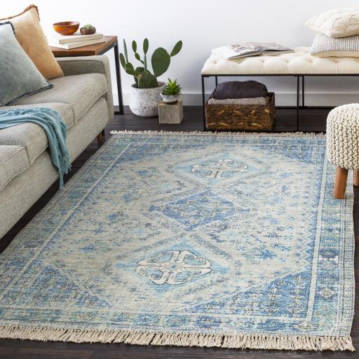 Surya Zainab ZAI-2314 Aqua Dark Green 2'3" x 4' Rug