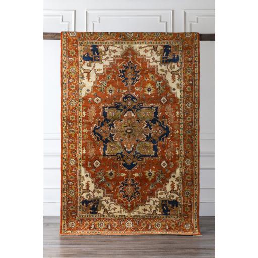 Surya Zeus ZEU-7805 Brick Red Ink Blue 10' x 14' Rug