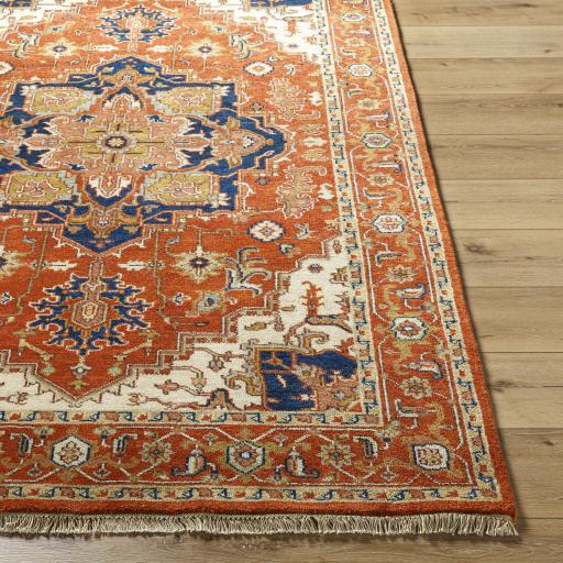 Surya Zeus ZEU-7805 Brick Red Ink Blue 10' x 14' Rug