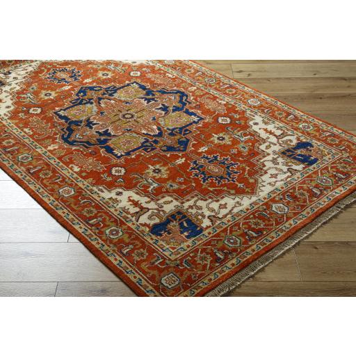 Surya Zeus ZEU-7805 Brick Red Ink Blue 10' x 14' Rug