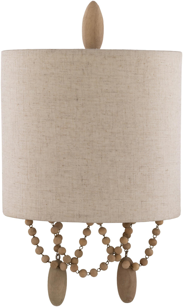 Surya Emmalyn EMN-001 Beige Cream 4"L x 9"W x 11"H Wall Sconce