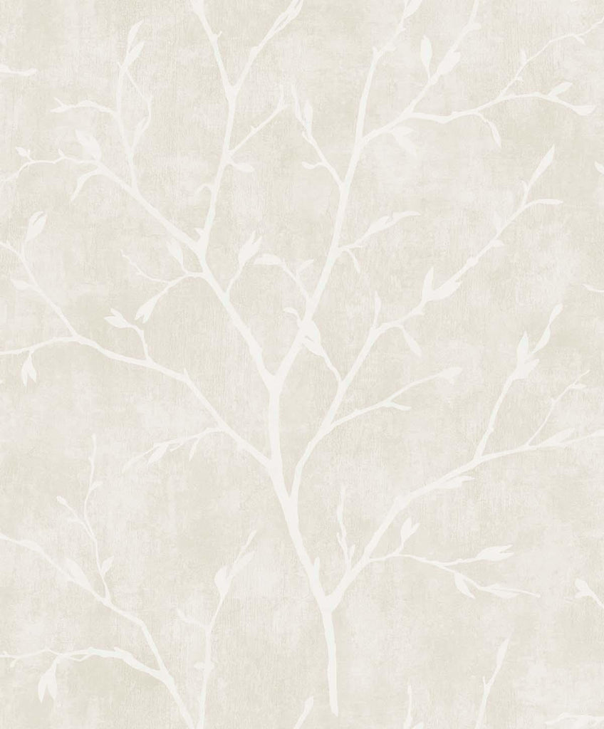 Seabrook Avena Branches Mica Wallpaper