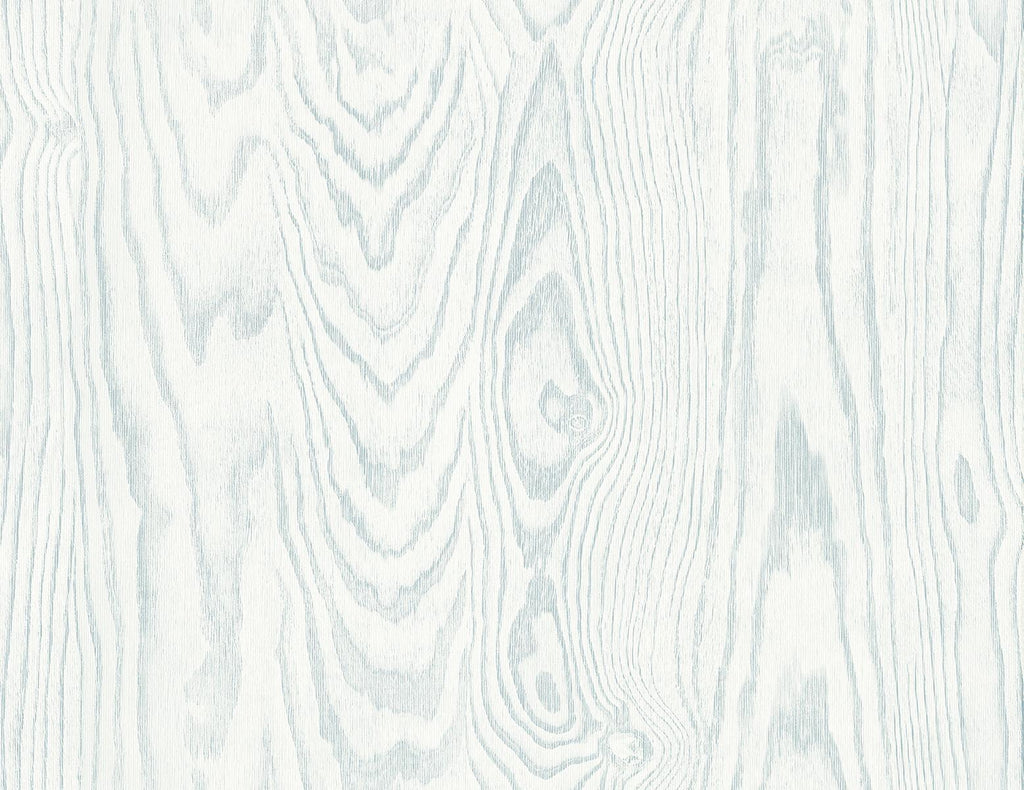 Seabrook Kyoto Faux Woodgrain Soft Blue Wallpaper