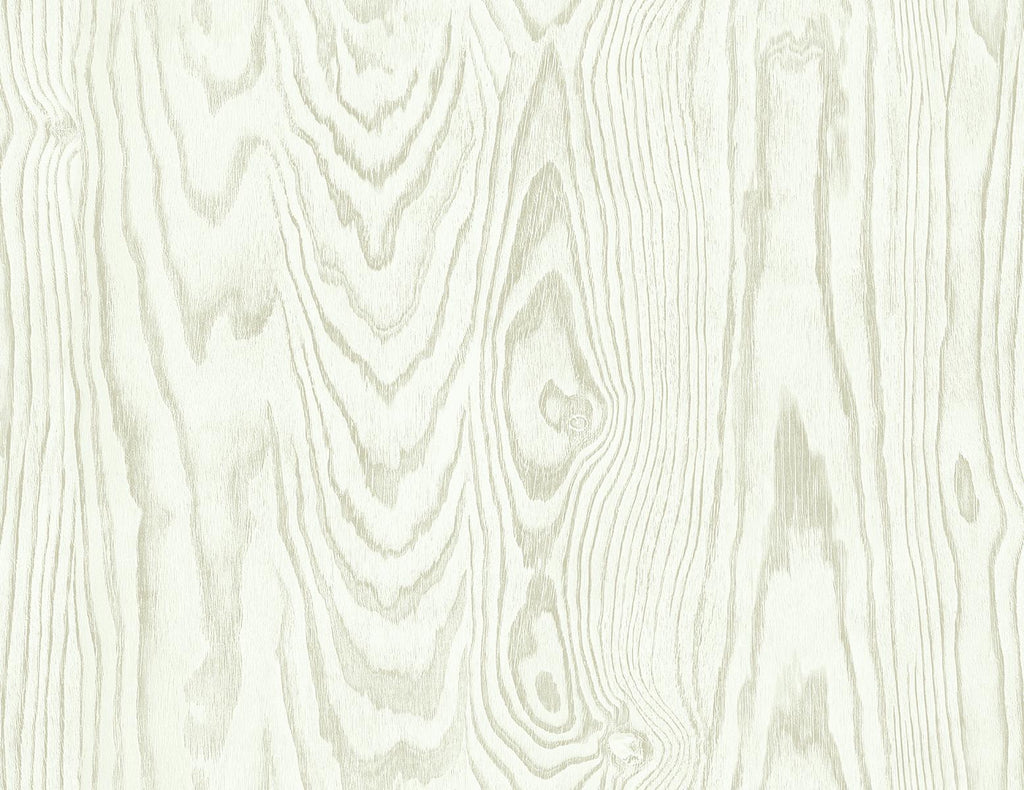 Seabrook Kyoto Faux Woodgrain Off-White Wallpaper