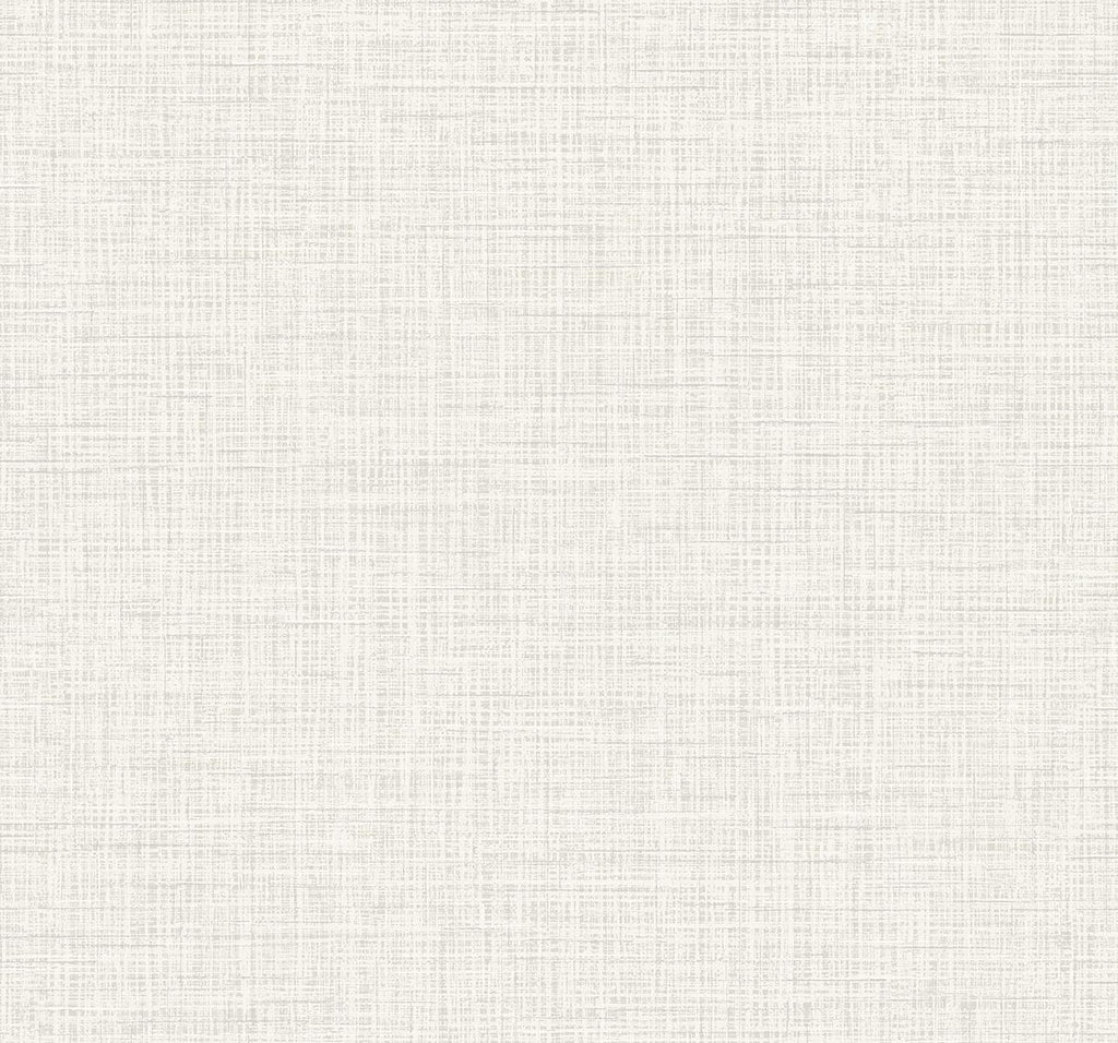 Seabrook Glitter Faux Finish White Linen Wallpaper