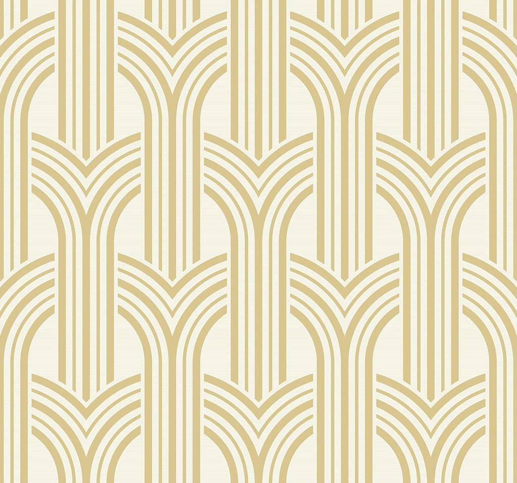 Seabrook Broadway Arches Golden Nugget Wallpaper