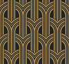 Seabrook Broadway Arches Antique Gold Wallpaper