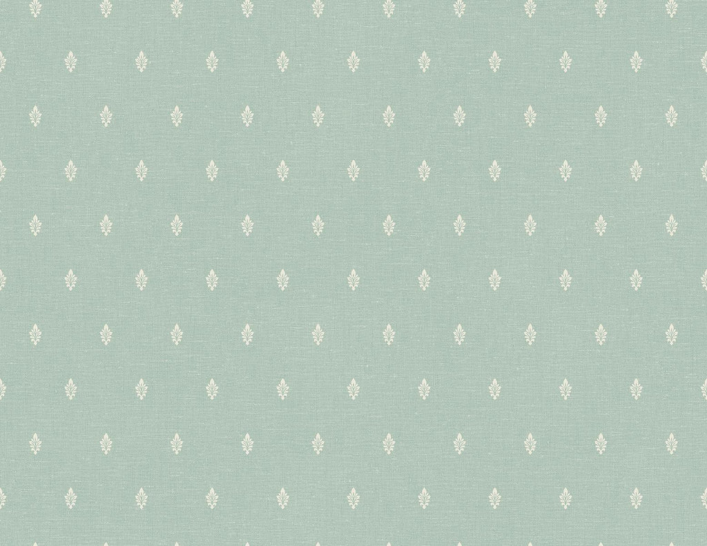 Seabrook Petite Feuille Sprig Green Wallpaper