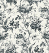 Seabrook En Rose Poppy Seed Wallpaper