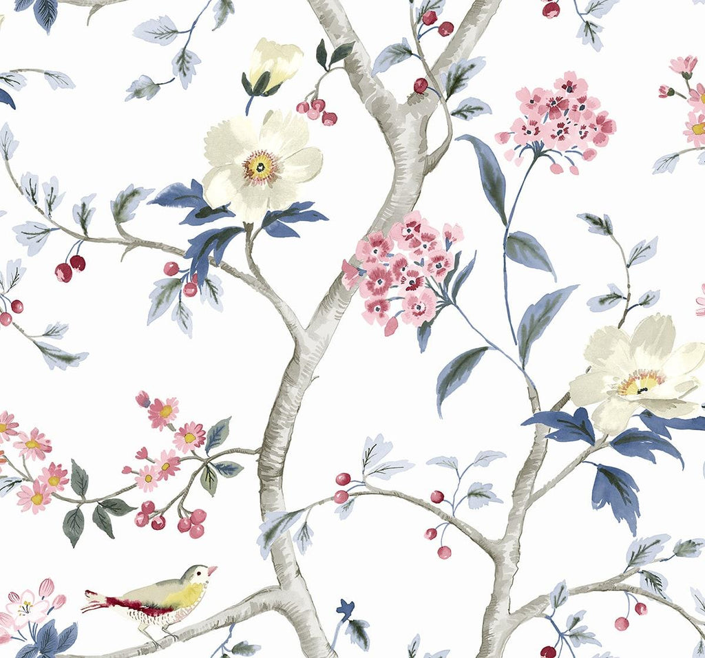 Seabrook Sparrow Haven Multicolored Wallpaper