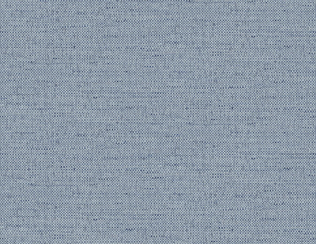 Seabrook Kaya Faux Paperweave Blue Wallpaper