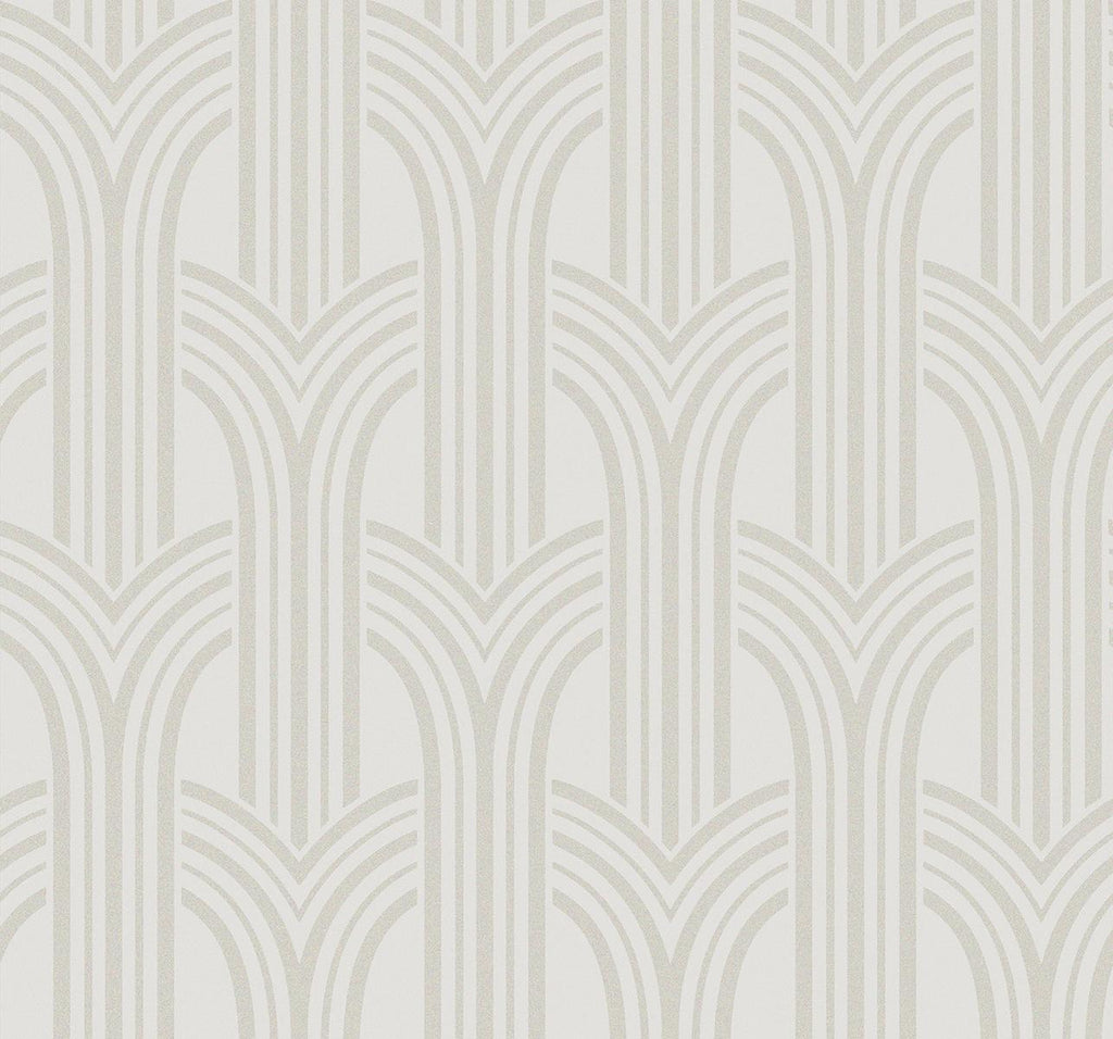 Seabrook Dco Arches Pearlescent Wallpaper