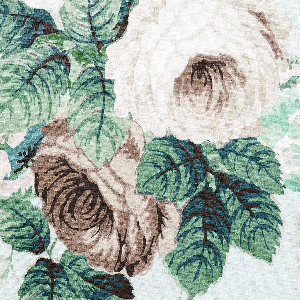 Schumacher Nancy Floral Seafoam Fabric