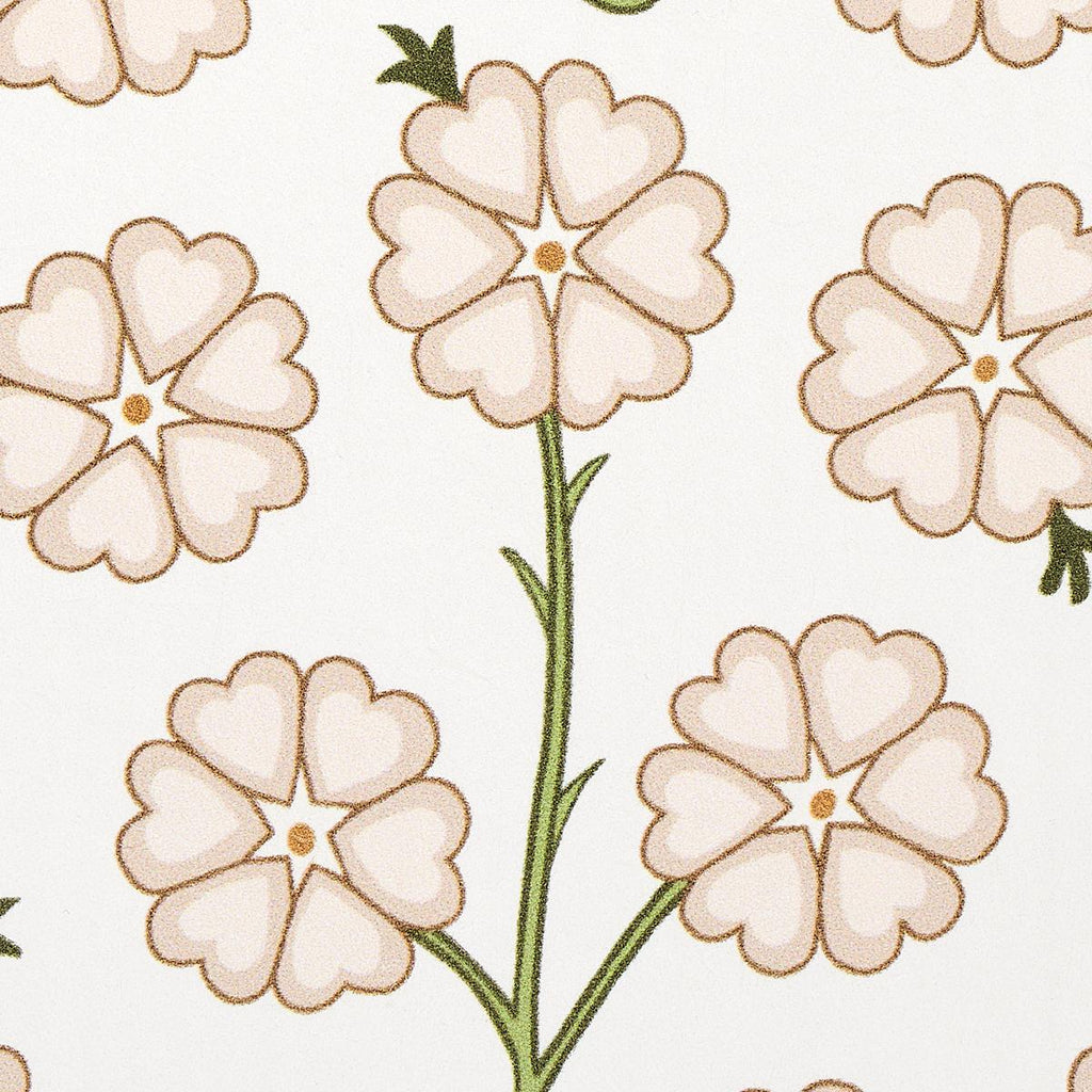 Schumacher Gardenia Flax Wallpaper