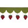 Schumacher Strawberry Jam Green Trim