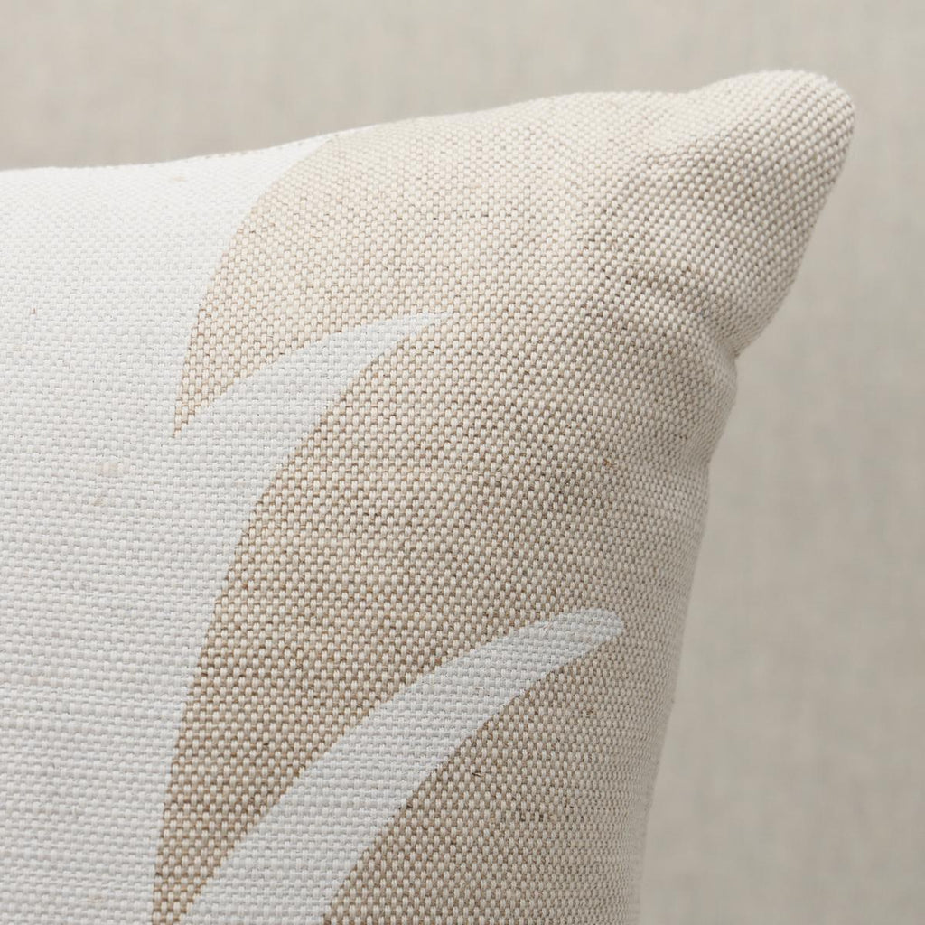 Schumacher Acanthus Stripe Natural 30" x 14" Pillow