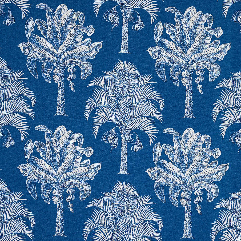 Schumacher Grand Palms Indoor/Outdoor Navy Fabric