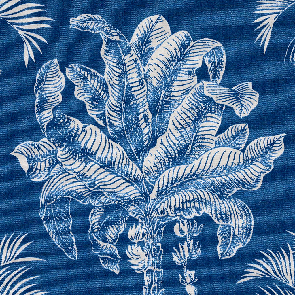 Schumacher Grand Palms Indoor/Outdoor Navy Fabric