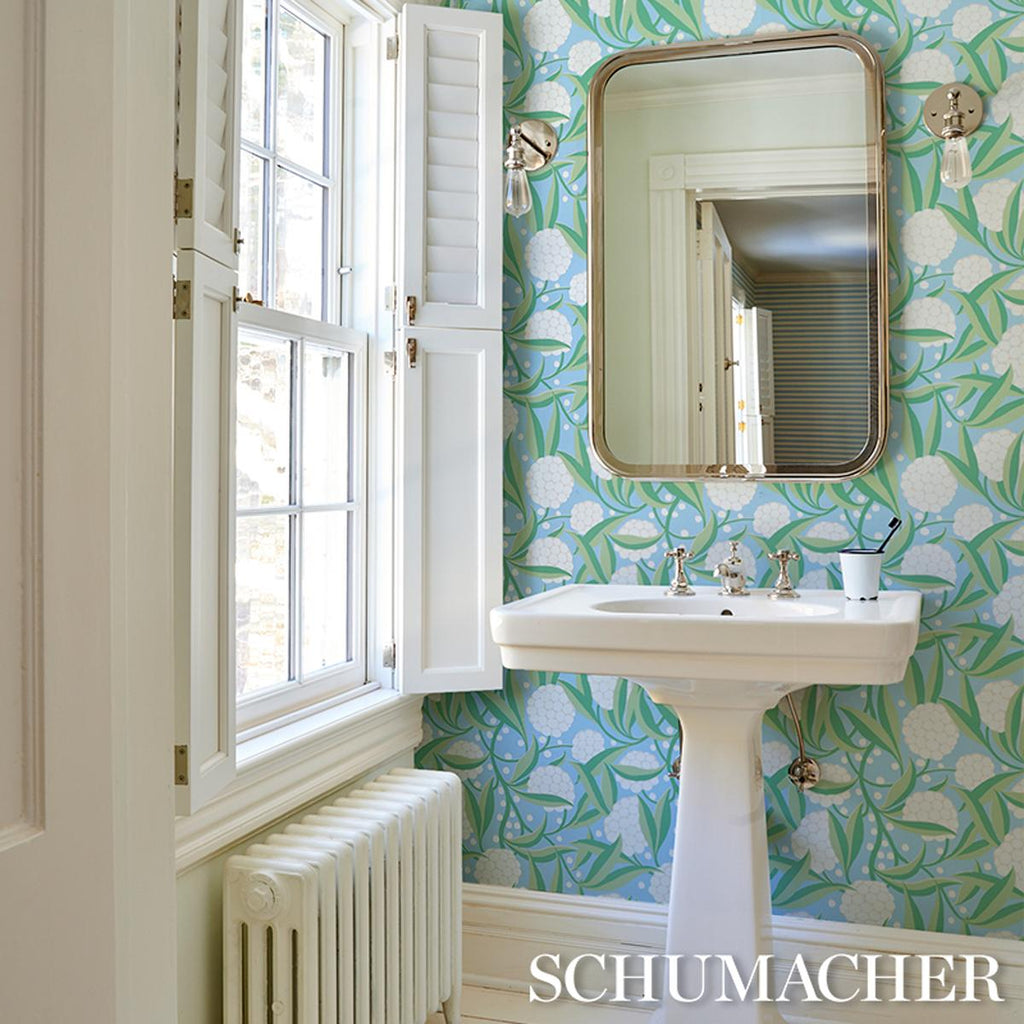 Schumacher Rubus Delft Wallpaper