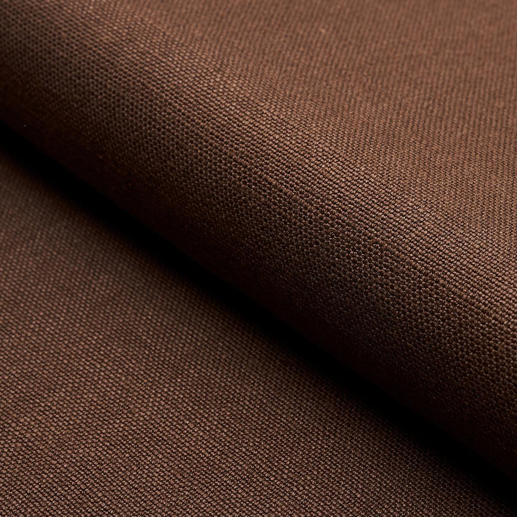 Schumacher Piet Performance Linen Brown Fabric