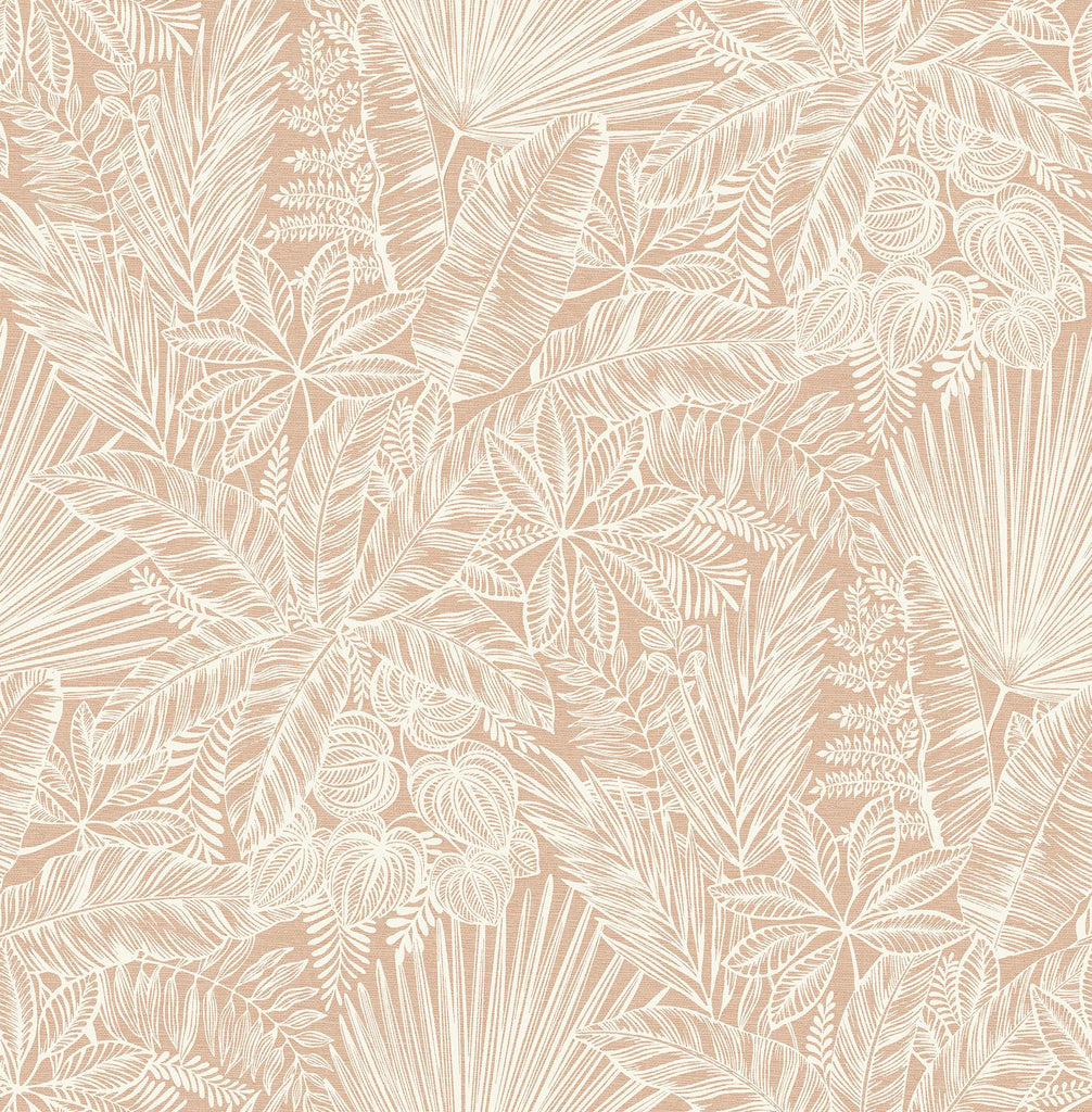 A-Street Prints Vita Blush Botanical Wallpaper