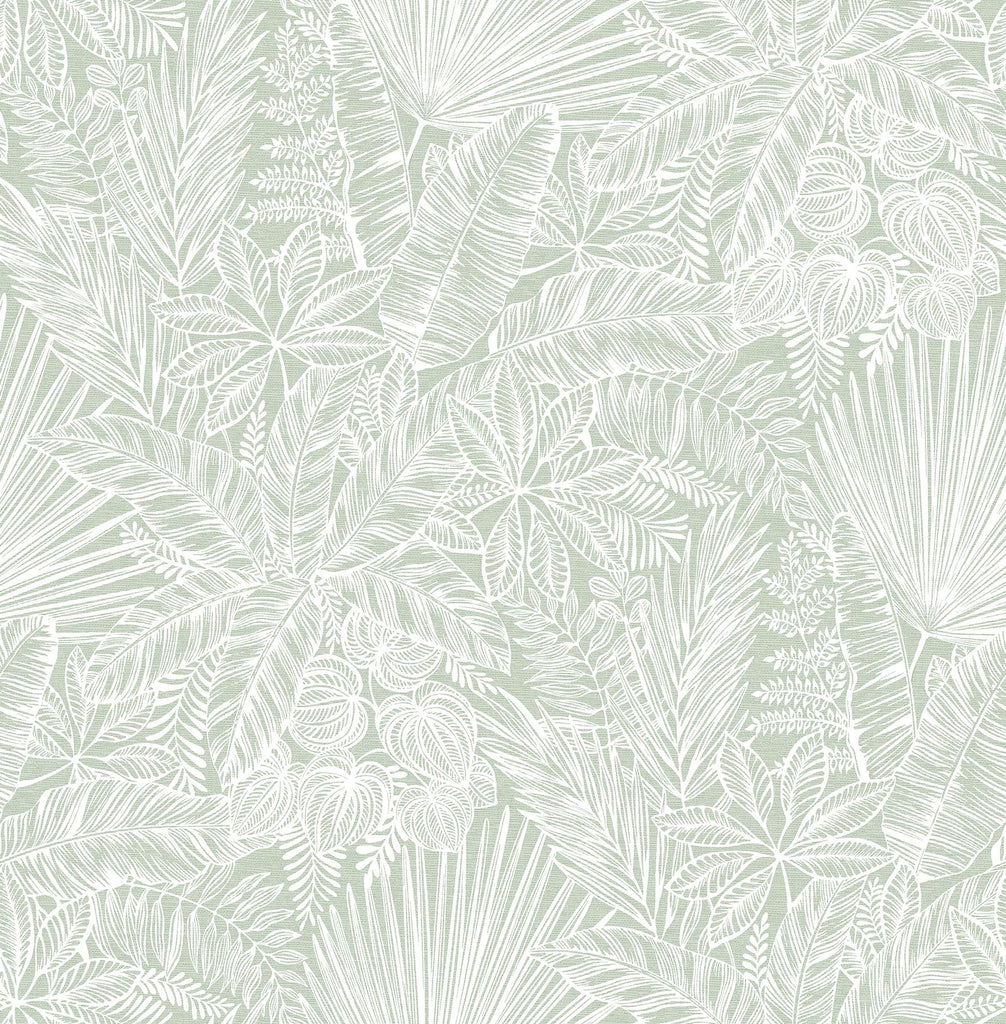 A-Street Prints Vita Sage Botanical Wallpaper