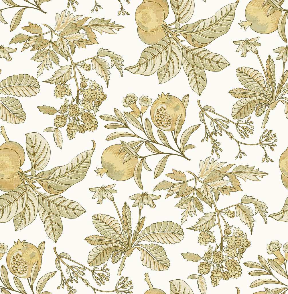 A-Street Prints Cecilia Honey Fruit Wallpaper