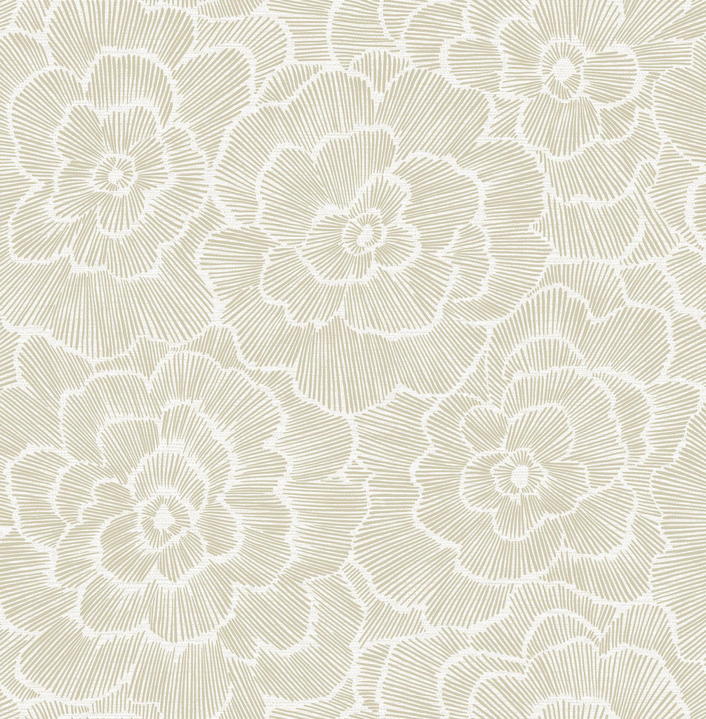 A-Street Prints Periwinkle Stone Textured Floral Wallpaper