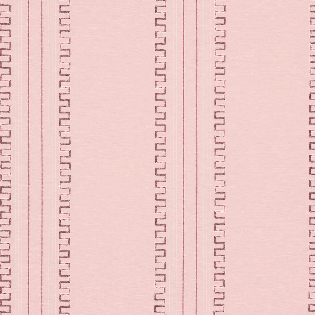 Schumacher Greco Stripe Pink Fabric