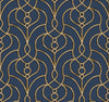 Candice Olson Divine Trellis Blue Wallpaper