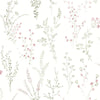 York Wildflower Sprigs Peel And Stick Pink Wallpaper