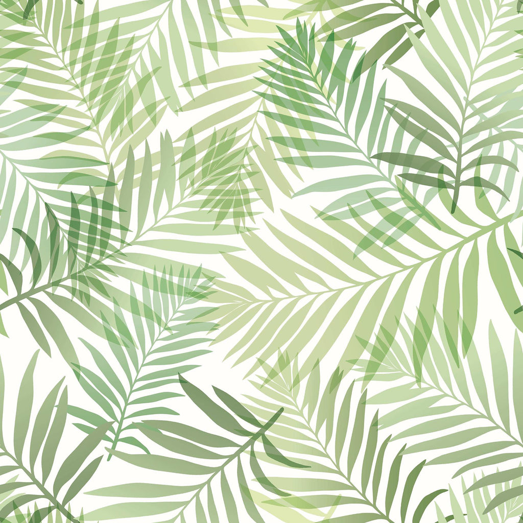 RoomMates Green Tropical Vibe Peel & Stick Green Wallpaper