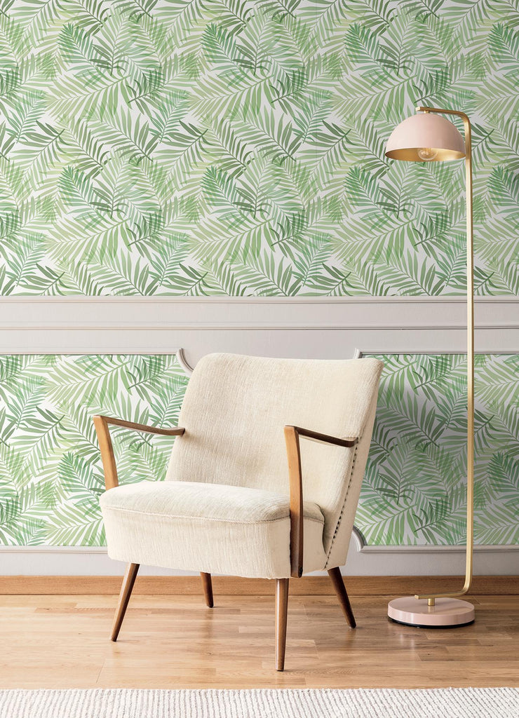 RoomMates Green Tropical Vibe Peel & Stick Green Wallpaper