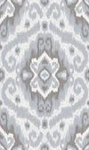 Roommates Bohemian Ikat Peel And Stick Grey Wallpaper