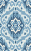 Roommates Bohemian Ikat Peel And Stick Blue Wallpaper