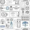 Roommates Star Wars Pictogram Peel And Stick Grey Wallpaper