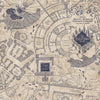 Roommates Harry Potter Marauder'S Map Peel And Stick Blue Wallpaper