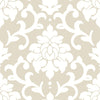 Roommates Damask Peel And Stick Neutral Wallpaper