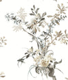 York Wild Flowers Peel And Stick Beige Wallpaper